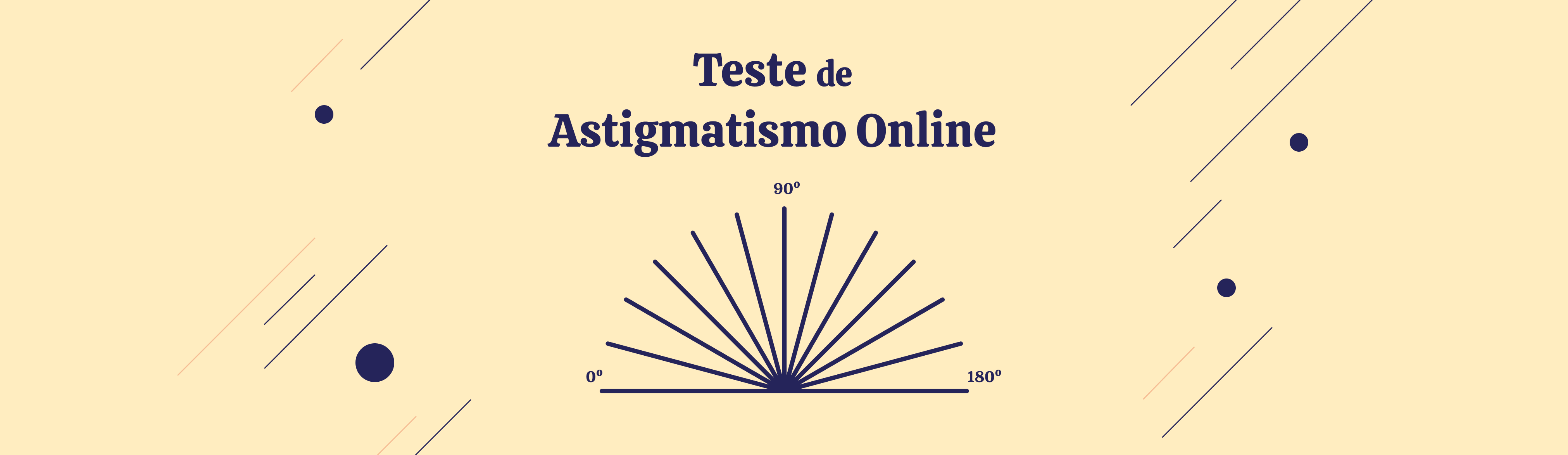 Astigmatismo: teste de astigmatismo online